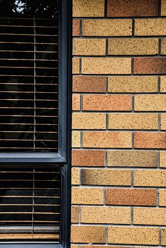 brick brown bricks wall window